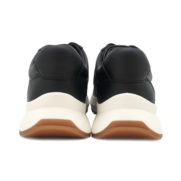 バリー BALLY スニーカー DARSYL アウトライン カーフ ブラック×レッド×ホワイト #8 1/2 新品 未使用 黒 赤 白 MSK09S 【箱】【中古】