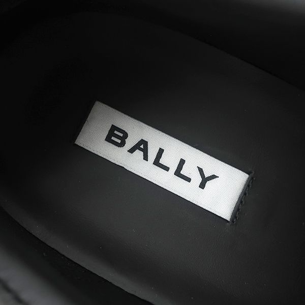 バリー BALLY スニーカー DARSYL アウトライン カーフ ブラック×レッド×ホワイト #8 1/2 新品 未使用 黒 赤 白 MSK09S 【箱】【中古】