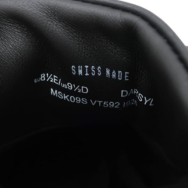 バリー BALLY スニーカー DARSYL アウトライン カーフ ブラック×レッド×ホワイト #8 1/2 新品 未使用 黒 赤 白 MSK09S 【箱】【中古】