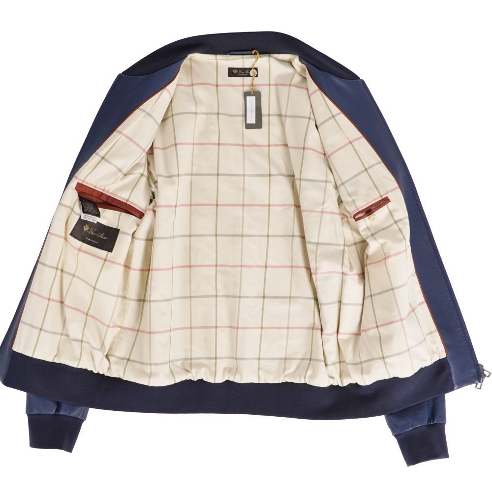 未使用 ロロピアーナ Loro Piana ジャケット レザージャケット ジップ