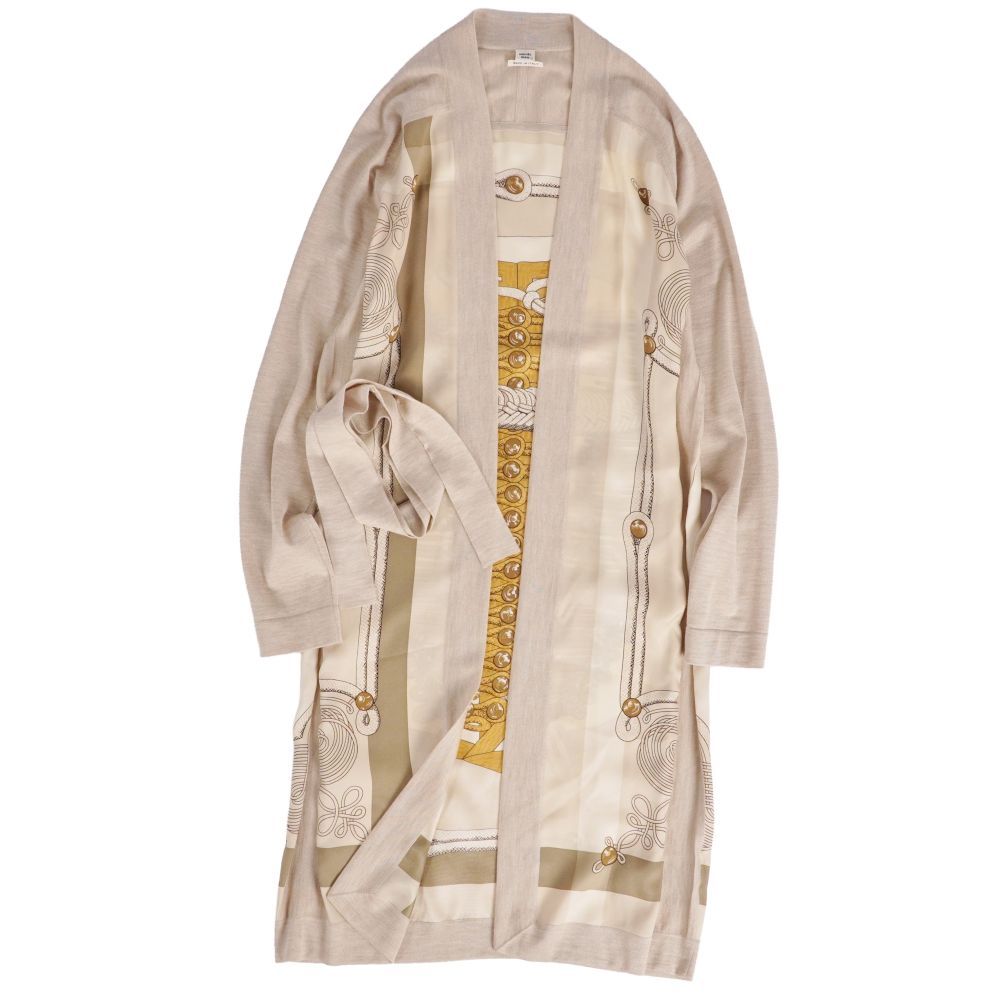 極美品 エルメス HERMES カーディガン 20SS ニット ロングカーディガ