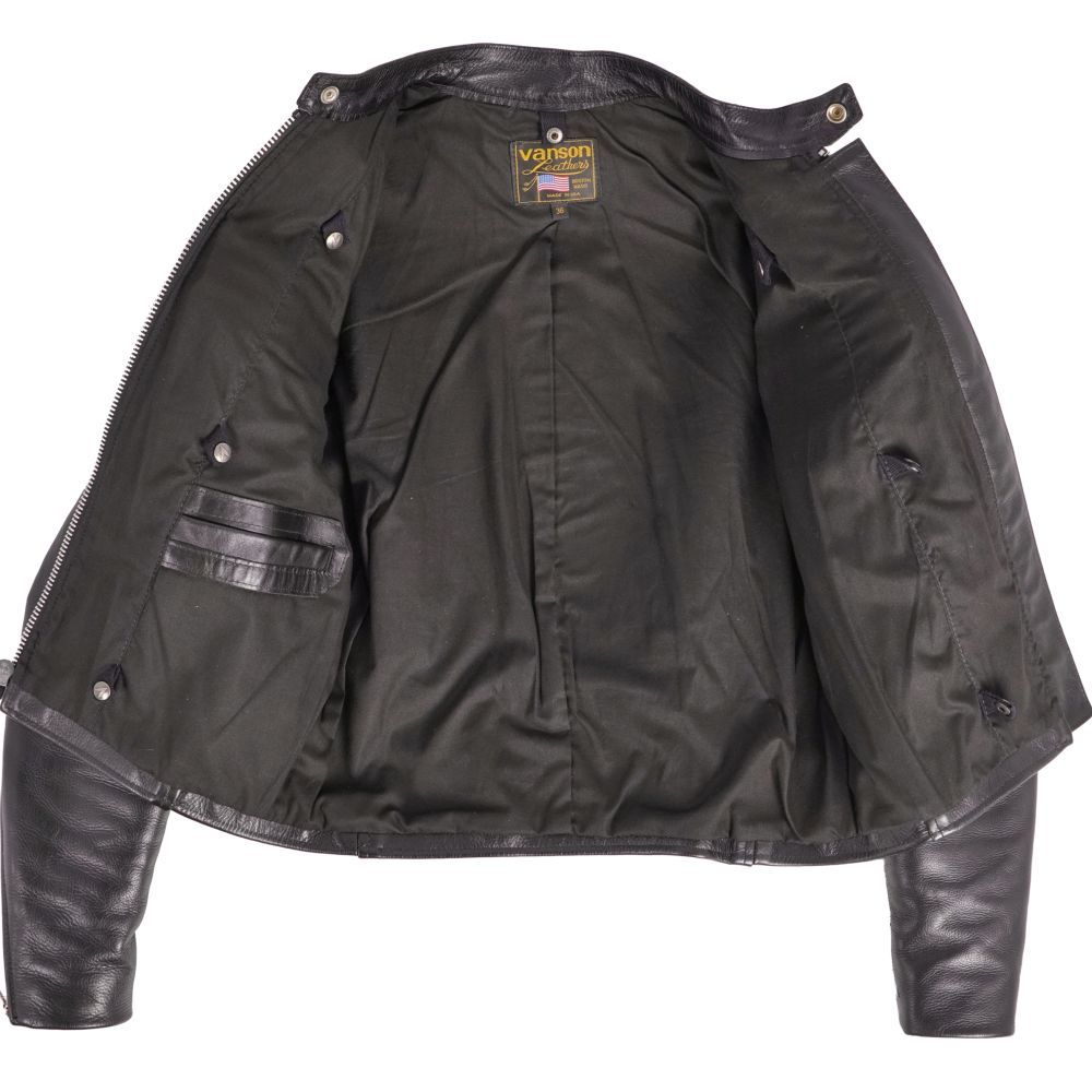 美品 バンソン VANSON ジャケット 74847 レザージャケット シングル