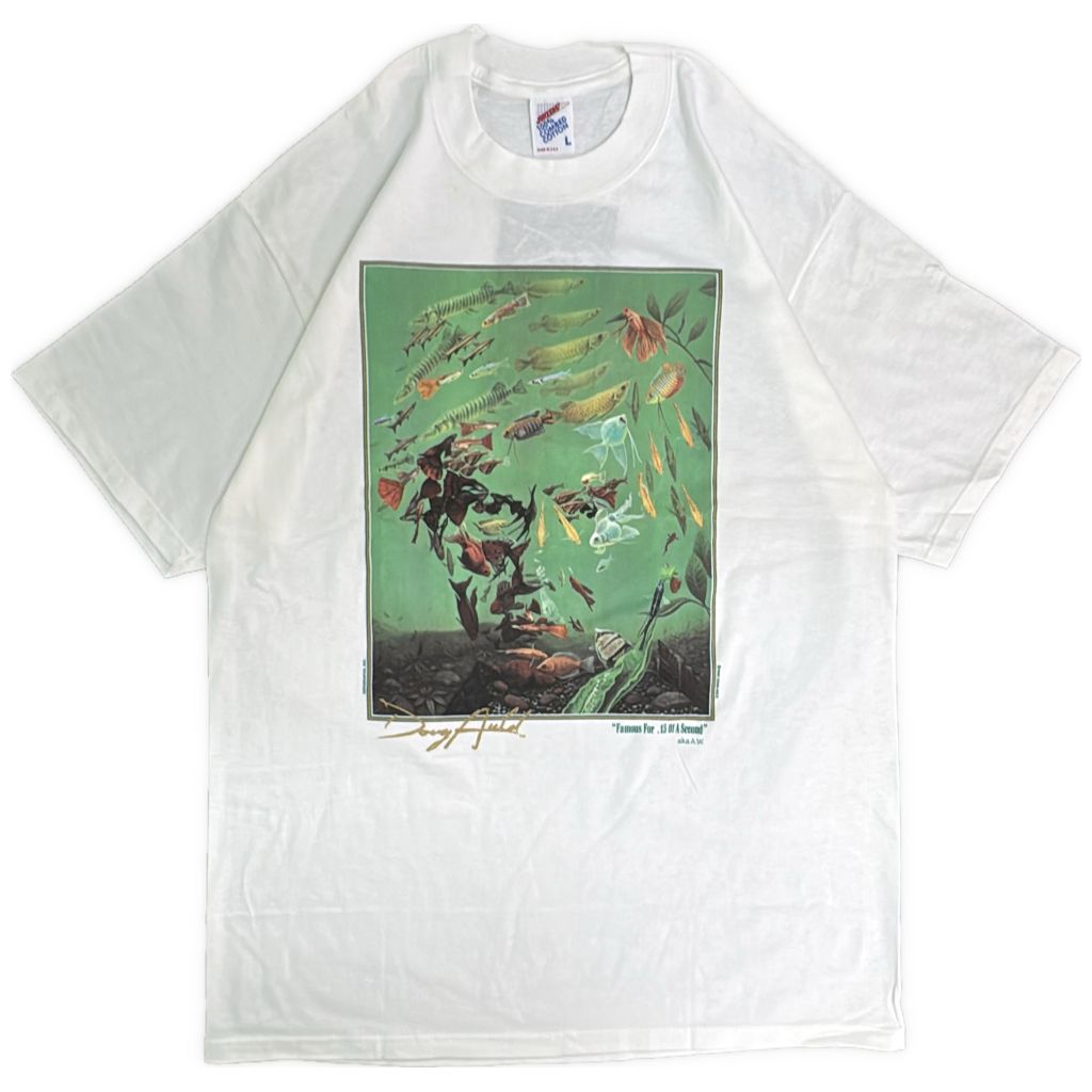 デッドストック 90年代 USA製 Doug Auld Andy Warhol Ｔシャツ アート(メンズ L)中古 古着 Y5391 18,354円