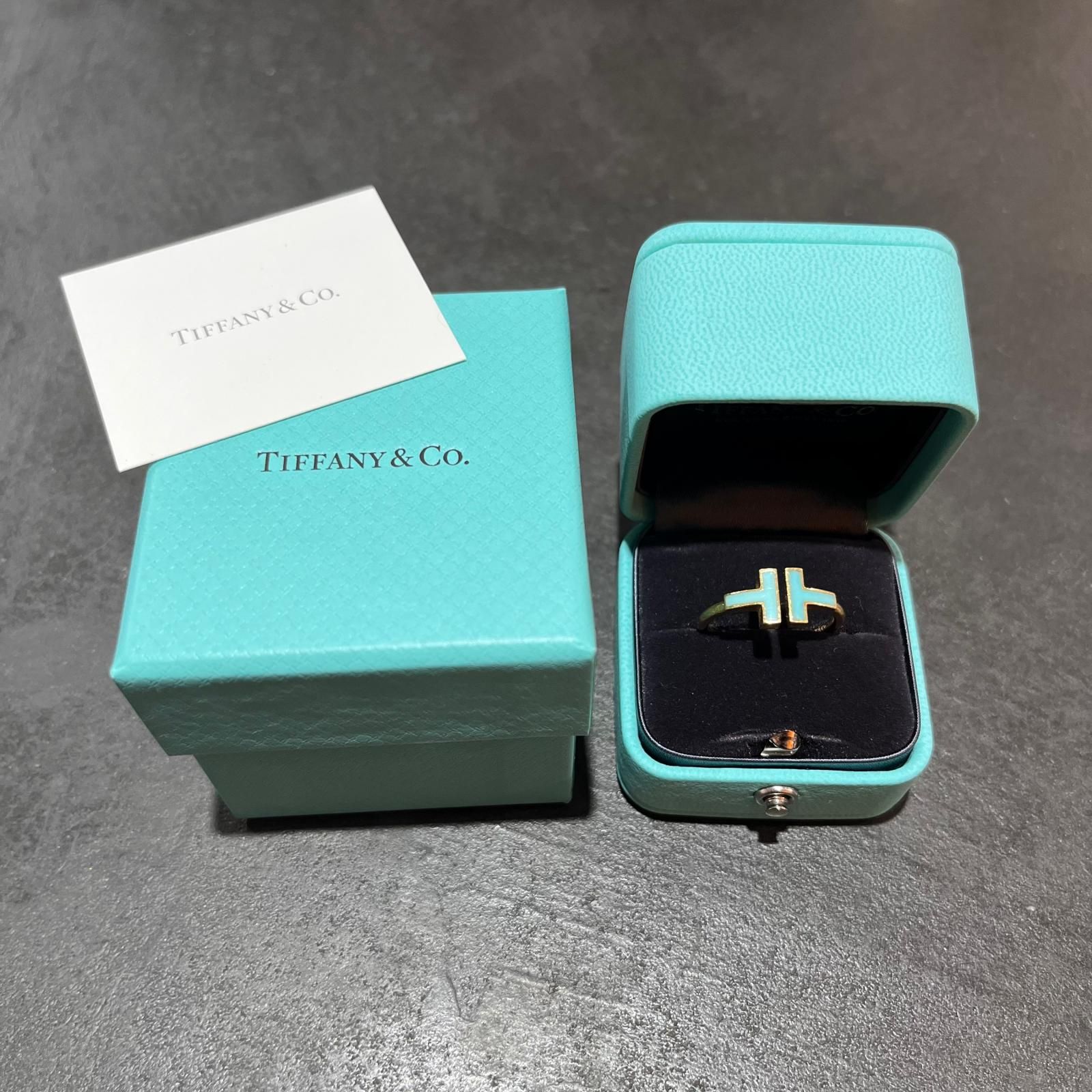 TIFFANY&Co. T-wire Turquoise Ring Tワイヤー ターコイズ リング 18K