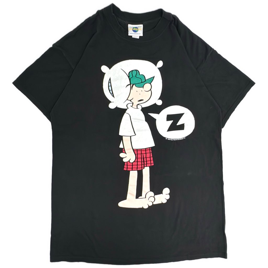 90年代 UNIVERSAL STUDIO ユニバーサルスタジオ Beetle Bailey Zero Ｔシャツ 大きいサイズ キャラクター (メンズ XXL相当)中古 古着 Y5444