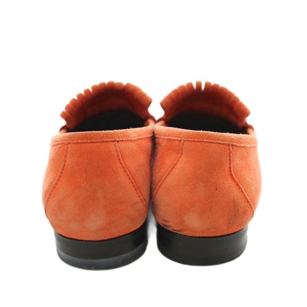 mune61【お買得】グッチ GUCCI スエードローファーオレンジ グッチ GUCCI ローファー モカシン スエード 38.5 オレンジ 351305