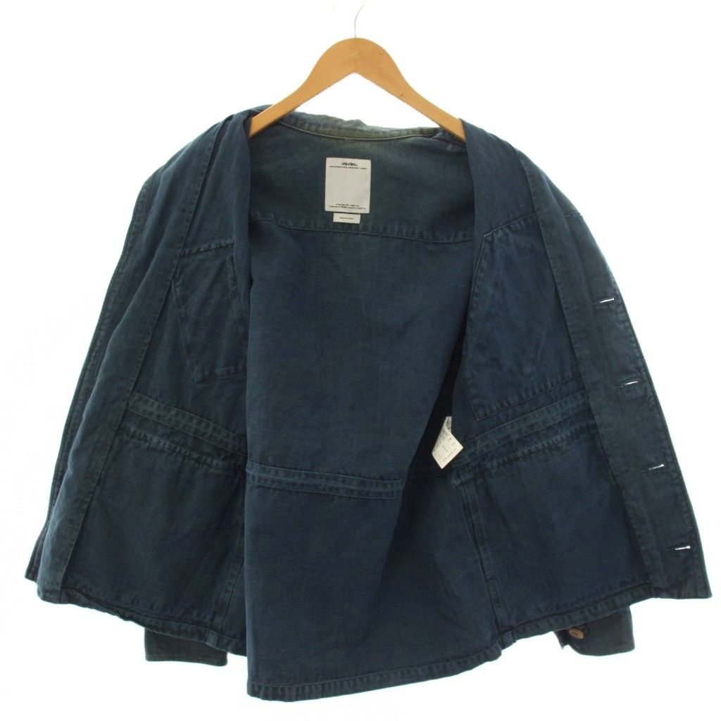 ビズビム VISVIM カバーオール ジャケット リネン 2 青 /BM28 - メルカリ
