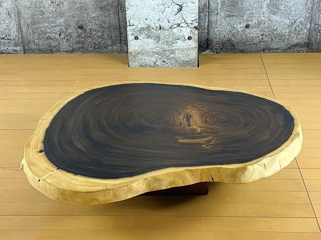 モンキーポッド一枚板 輪切り 厳選Aランク材　58～104cm　No.711　ローテーブル　センターテーブル
