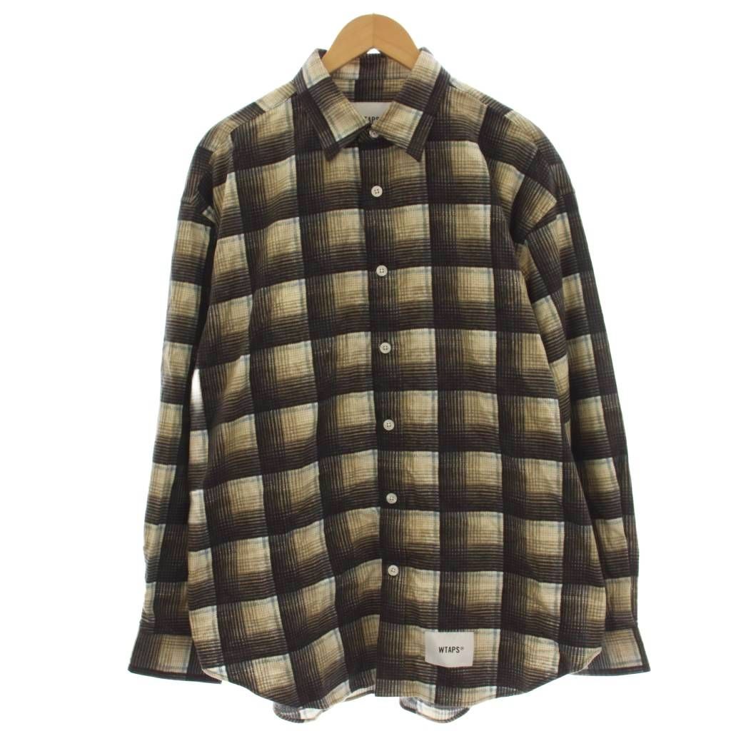 ダブルタップス WTAPS TXT 02 / LS / COTTON FLANNEL TEXTILE OF