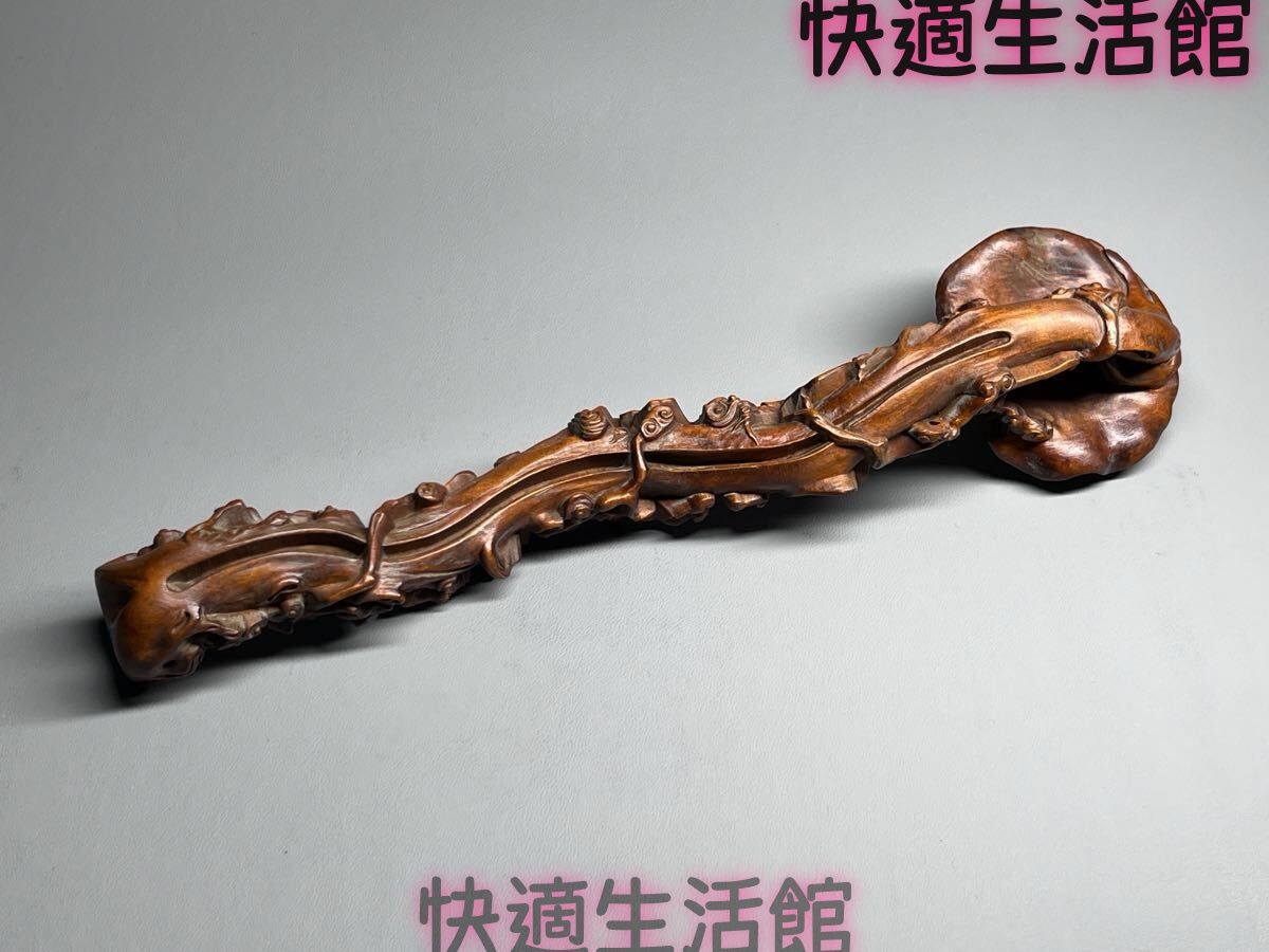 中国美術　羅漢　如意　満工　柘植　黄楊木　細工木彫り　仏教美術　旧蔵 gg713 8,329円