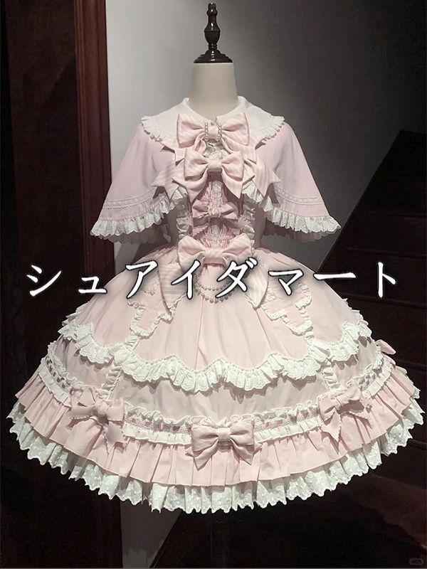 ロリータ ワンピース 洋服 洋装 Lolita JSK 可愛い 華やか エレガント プリンセス風 お茶会 イベント 撮影会向け