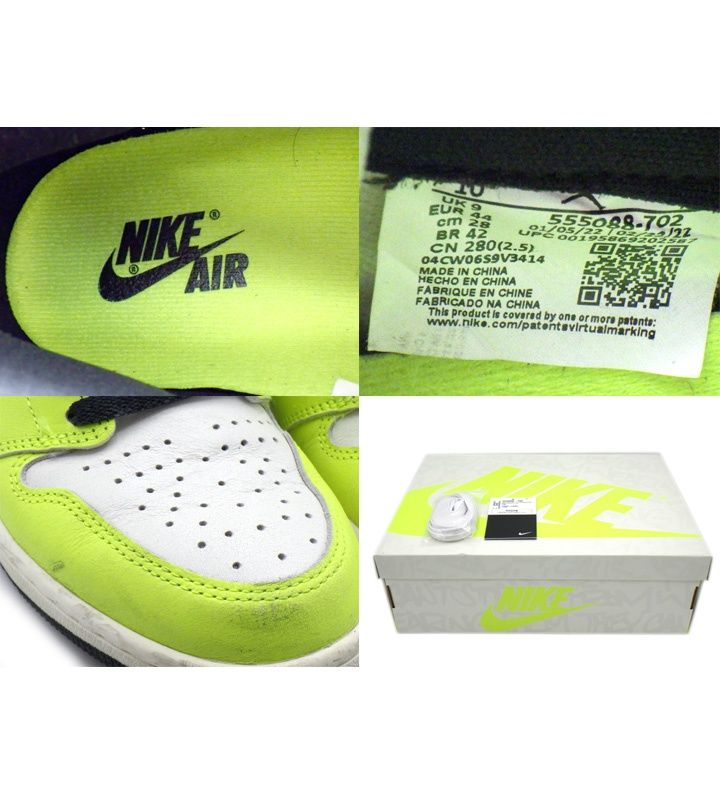 ナイキ NIKE 【 AIR JORDAN 1 HIGH OG VOLT 555088 702 】 エア