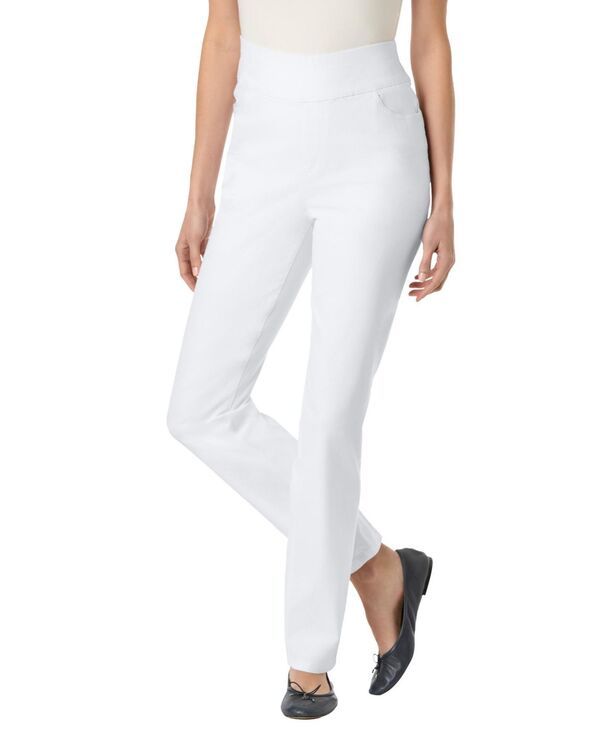 ウーマン ウィズイン レディース ボトムス デニムパンツ デニム Woman Within Womens Within FlexFit PullOn StraightLeg Denim Jean Wh