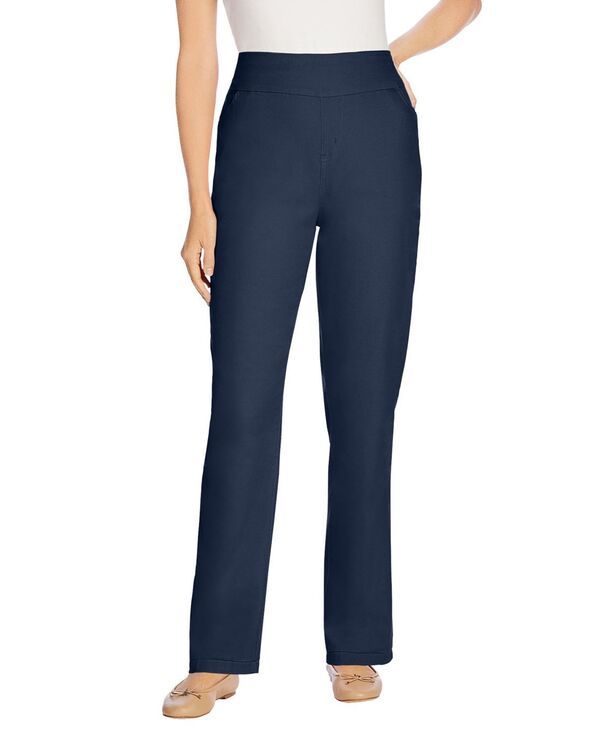 ウーマン ウィズイン レディース ボトムス デニムパンツ デニム Woman Within Womens Within FlexFit PullOn StraightLeg Denim Jean Na