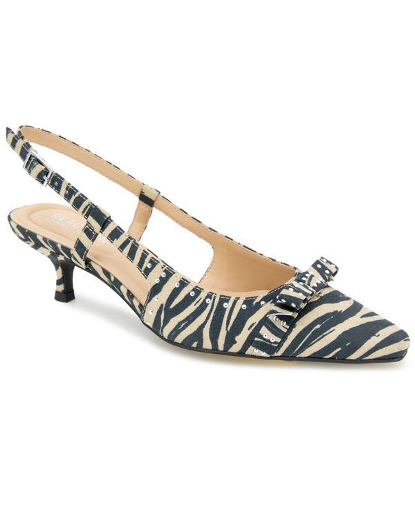 ケネスコール レディース シューズ パンプス Kenneth Cole Reaction Womens Manchester Slingback Pumps Zebra Print アニマル