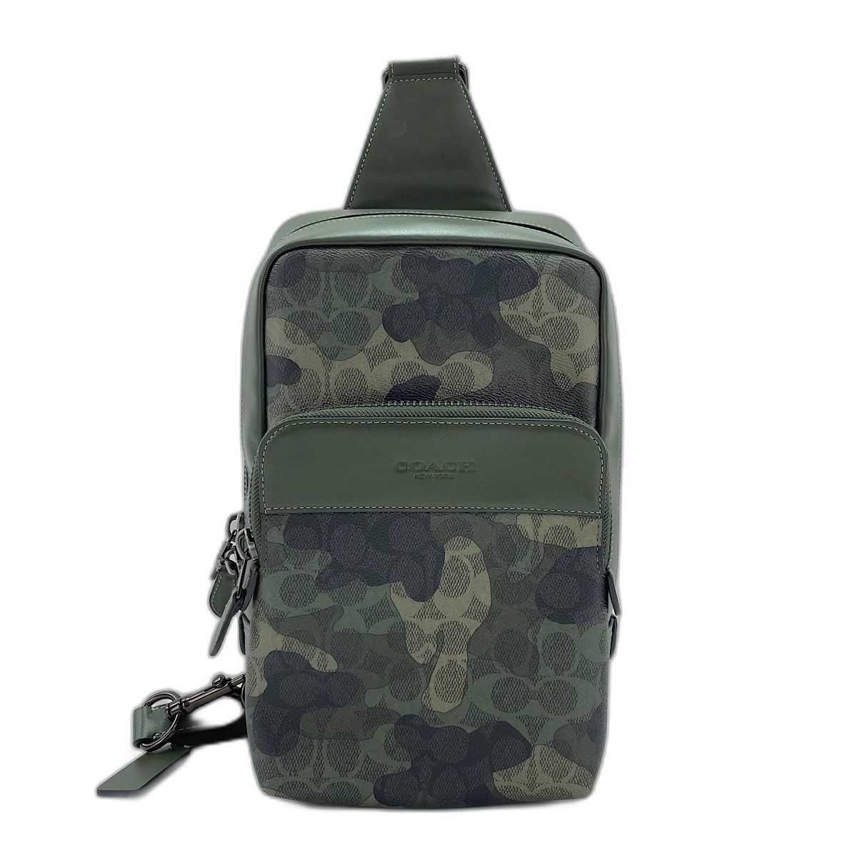 COACH コーチ ウエストバッグ シグネクチャー カモフラージュ【中古】