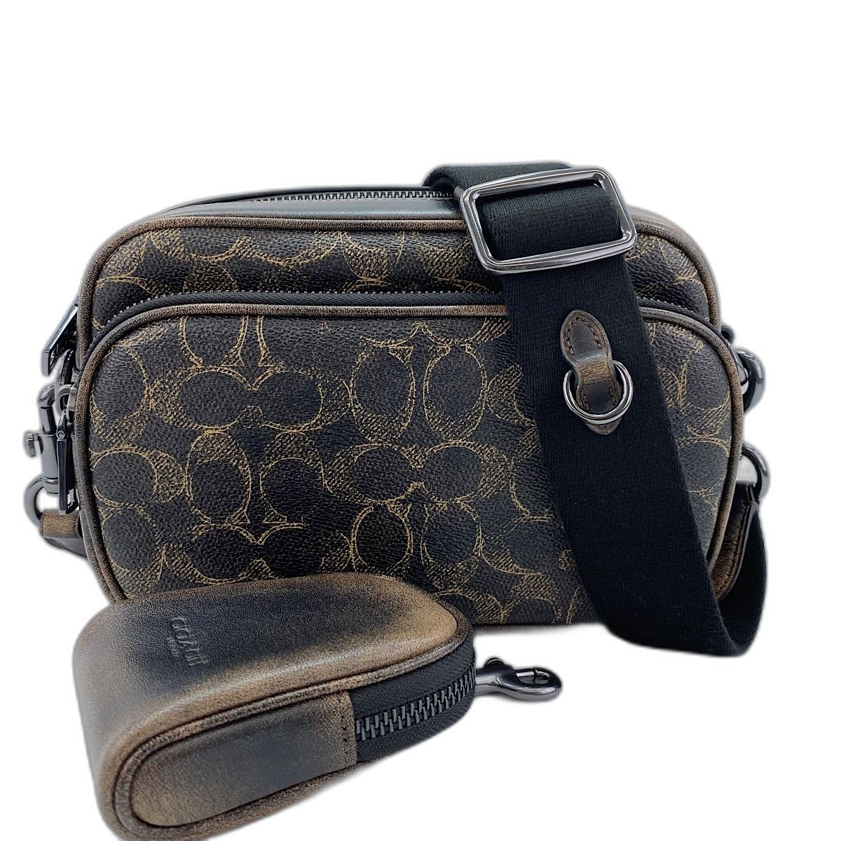 COACH コーチ ショルダーバッグ フィンレイ クロスボディ シグネチャー【中古】