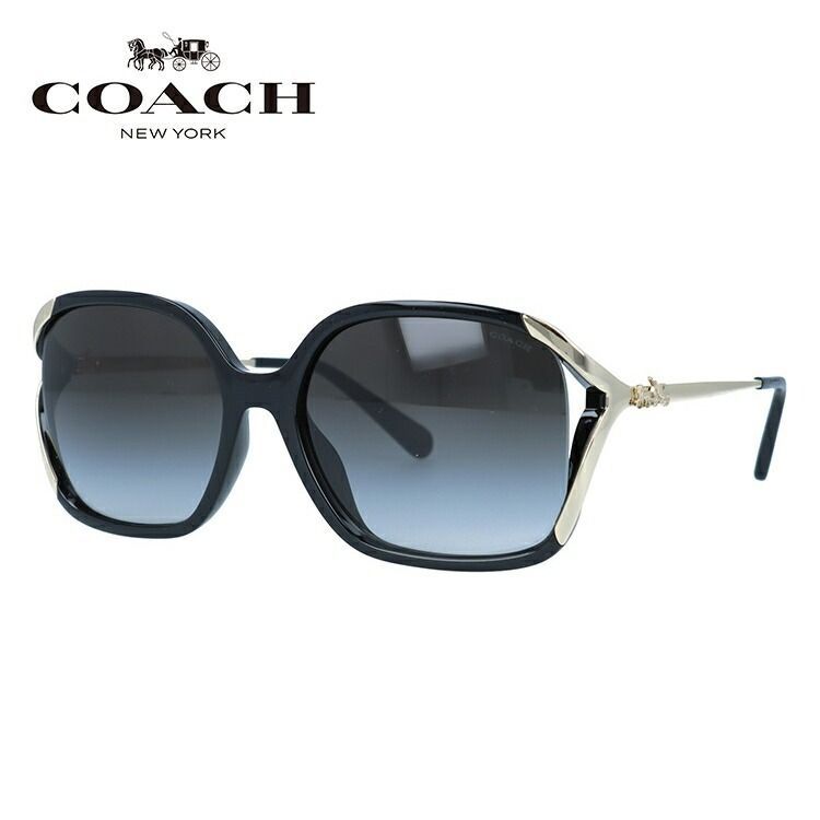 【訳あり】コーチ サングラス ユニバーサルフィット COACH HC8280U 50028G 57サイズ ウェリントン ユニセックス レディース メンズ 大きめサイズ ビッグシルエット 海外正規品