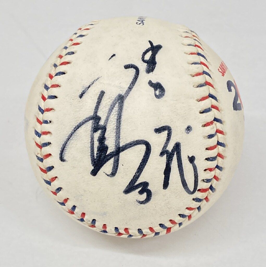 中日ドラゴンズ 2000 ALLSTAR GAME 立浪和義・岩瀬仁紀 直筆寄書き
