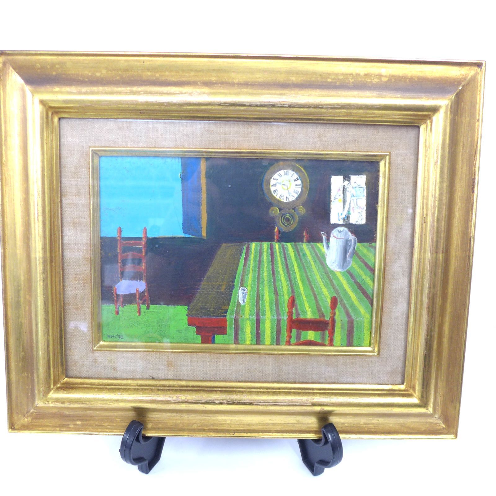 真作】井上悟 油絵 現代絵画 キャンバスサイズ1号 22×16cm 公田店