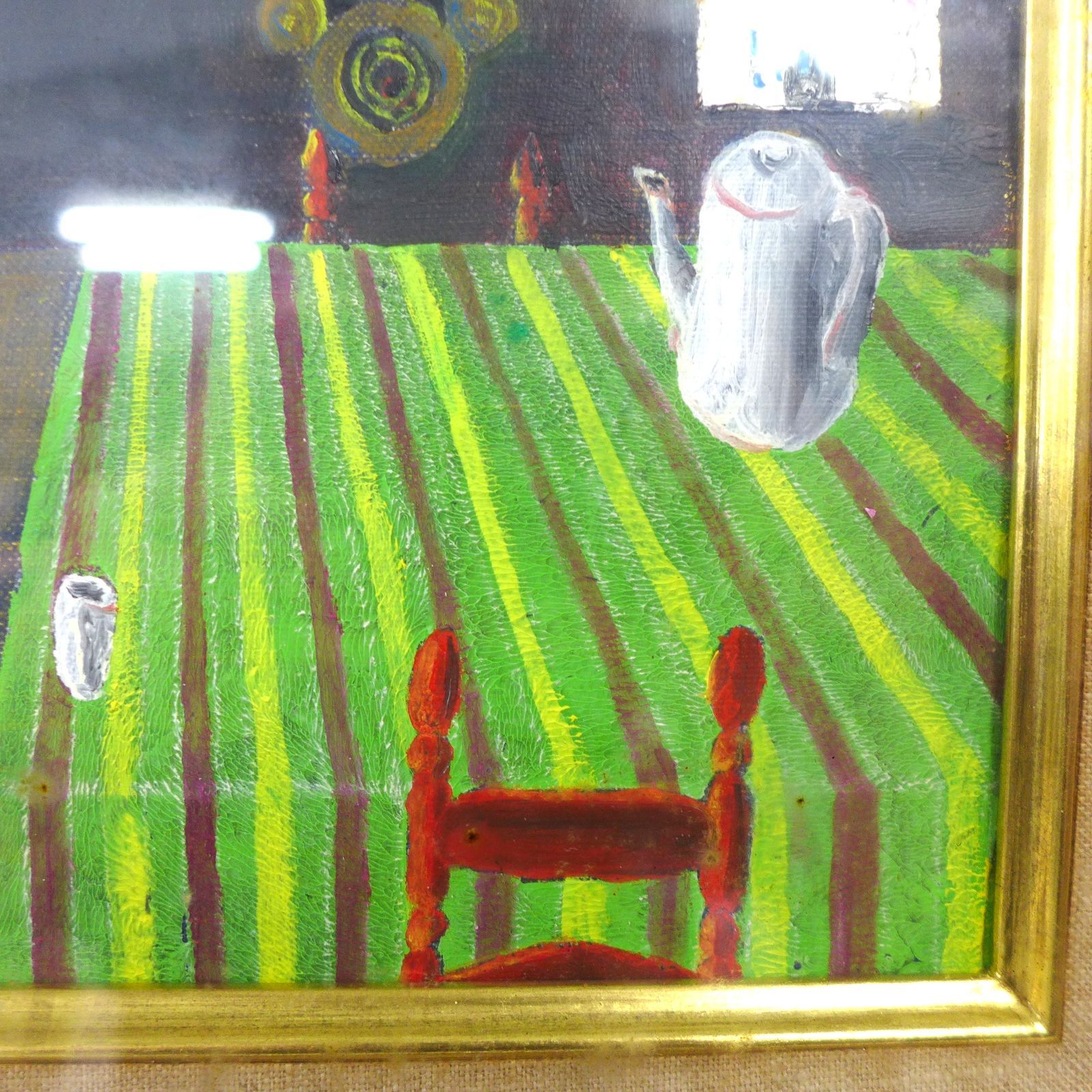 自作画　真作　油絵　キャンバス 真作】井上悟 油絵 現代絵画 キャンバスサイズ1号 22×16cm 公田店