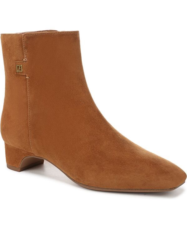 フランコサルト レディース シューズ ブーツ・レインブーツ アンクル Franco Sarto Womens Luella Square Toe Zip Ankle Bootsaddle Tan Su