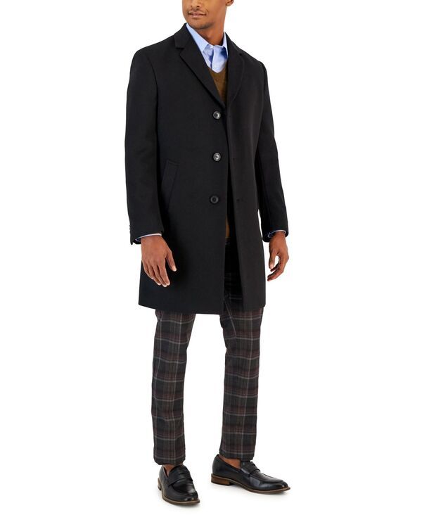ナウティカ メンズ アウター ジャケット・ブルゾン ウール コート Nautica Mens ClassicFit Camber Wool Overcoat Black ブラック