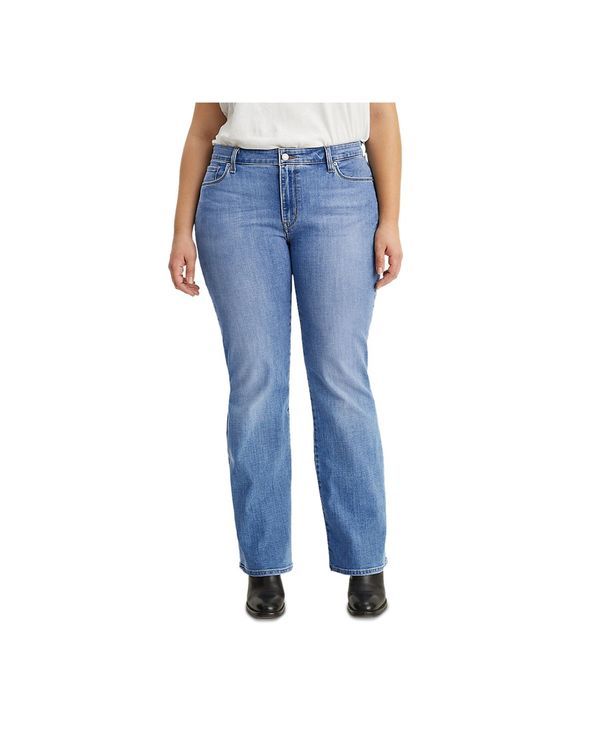 リーバイス レディース ボトムス デニムパンツ ブーツカット プラスサイズ ブーツ ジーンズ Levis Trendy Plus Size 415 Classic Bootcut Jeans Lapi