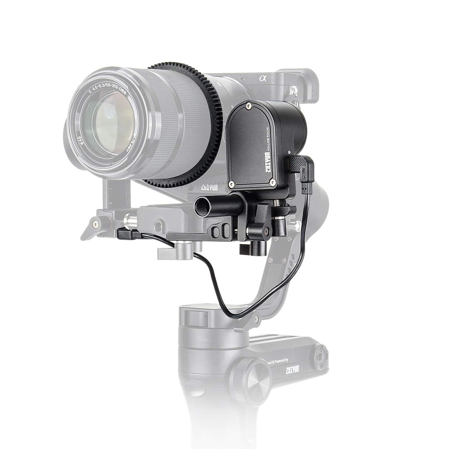 Zhiyun CMF-04 TransMountサーボフォローフォーカス/ズームコントローラ（最大）Zhiyun Weebill Lab /Crane3 Lab/Weebill S 対応 EACHSHOTクリーニングクロス付き
