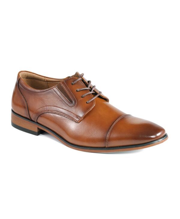 ゲス メンズ シューズ オックスフォード キャップ レース GUESS Mensulai Cap Toe Lace Up Dress Oxfords Medium Brown ブラウン