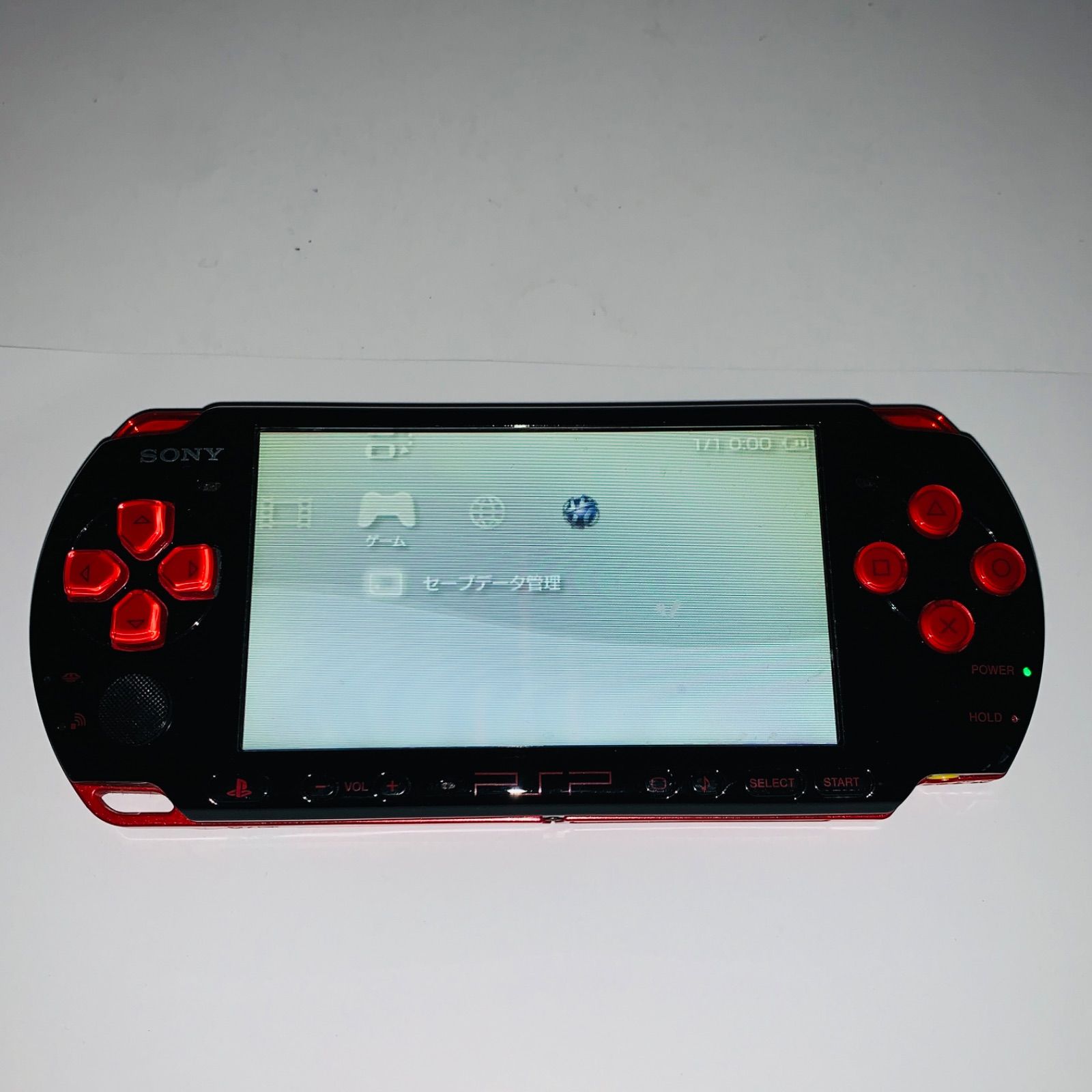 【301】PSP-3000 ブラック×レッド