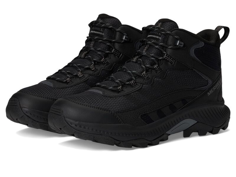メレル メンズ シューズ ブーツ・レインブーツ Merrell Speed Strike 2 Mid Wp Black ブラック