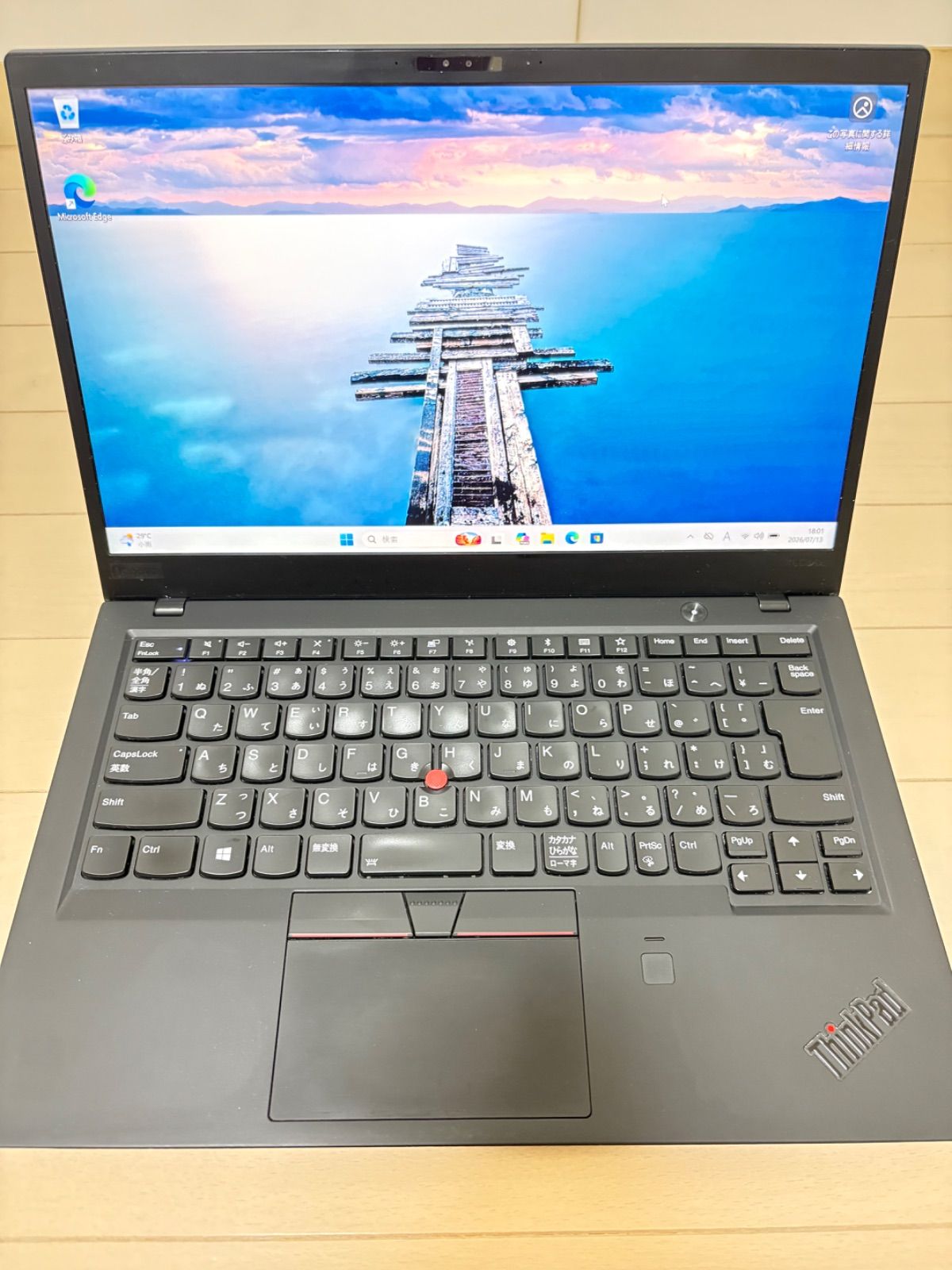 【良品】Lenovo Core i5 メモリ8/SSD256 Windows11 良品・LTE・タッチモニタ】ThinkPad X1 8世代 i5 SSD256GB メモリ8GB