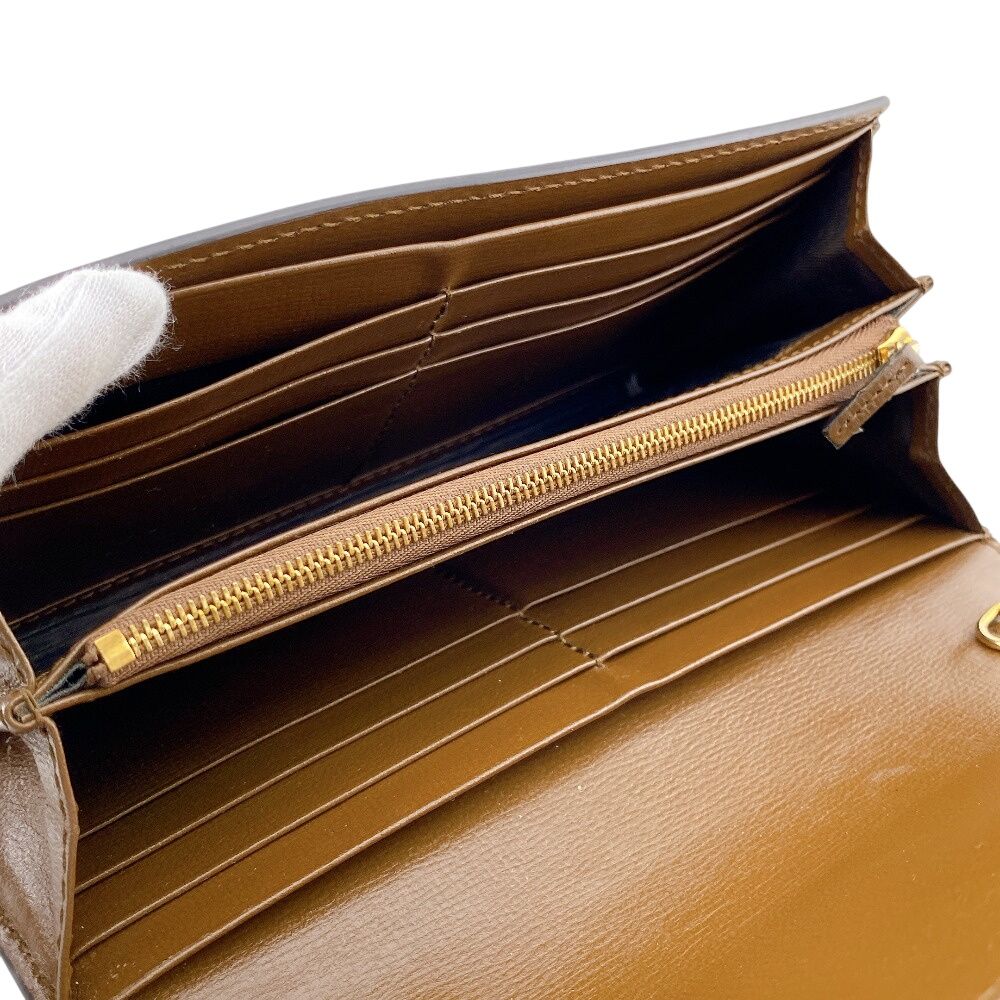 GUCCI グッチ 652681 ジャッキー GGスプリーム レザー 長財布 ブラウン