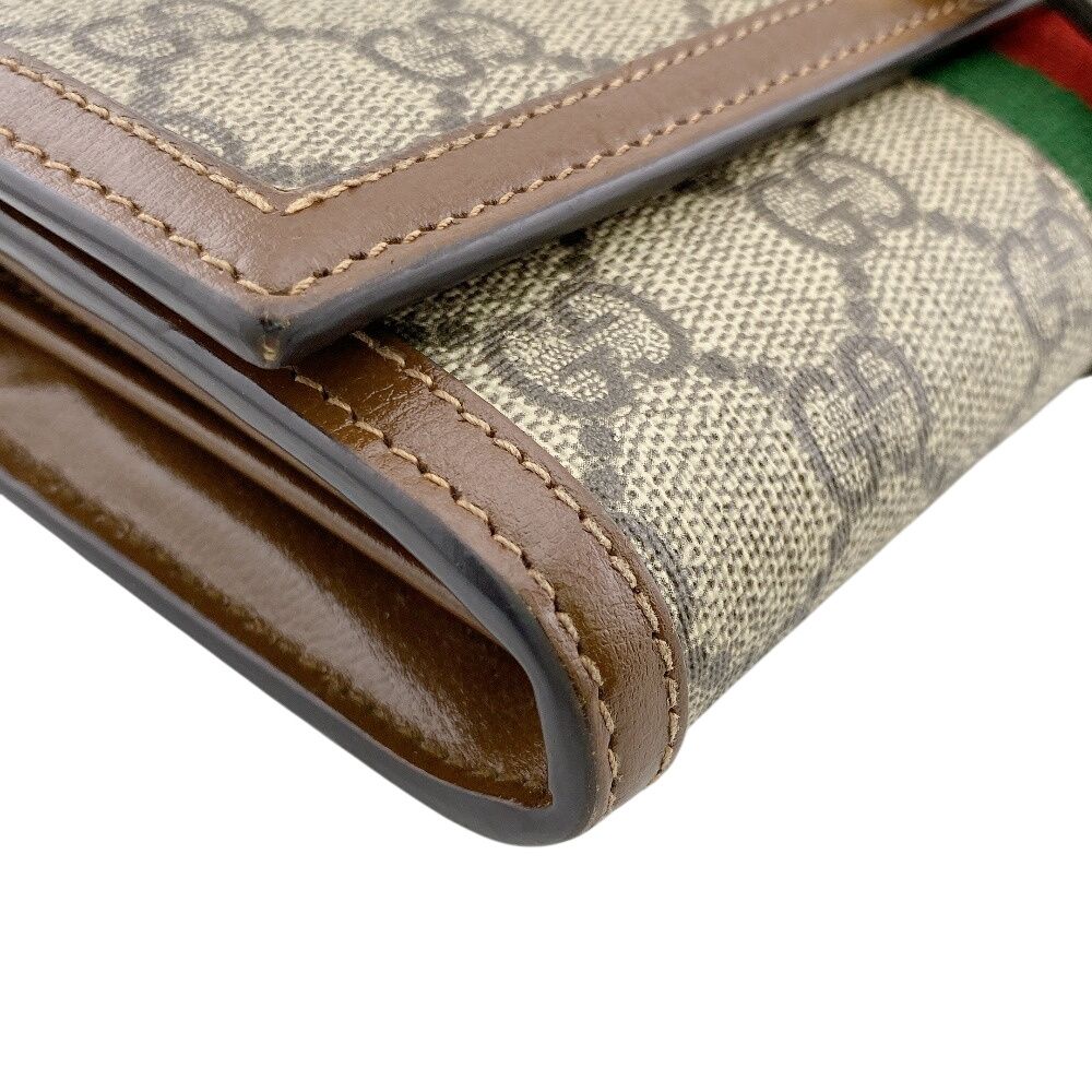 GUCCI グッチ 652681 ジャッキー GGスプリーム レザー 長財布 ブラウン