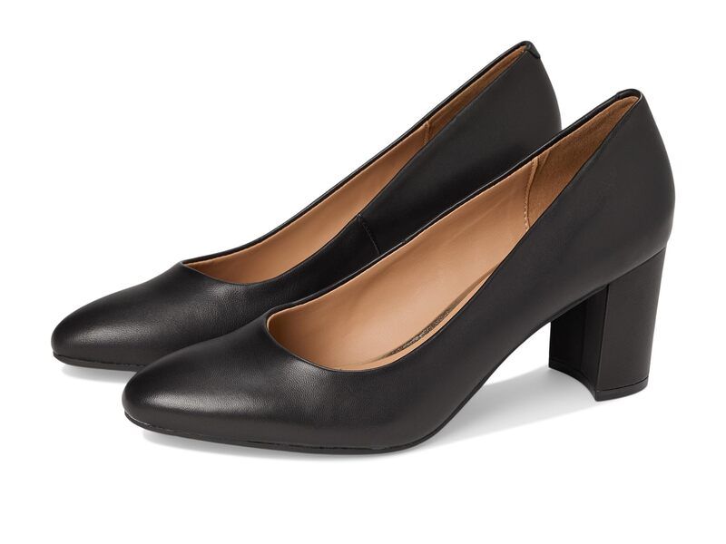 エアロソールズ レディース シューズ ヒール Aerosoles Betsy Black Leather ブラック