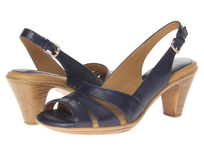 コンフォーティバ レディース シューズ ヒール Comfortiva Neima Soft Spots Navy Velvet She ネイビー