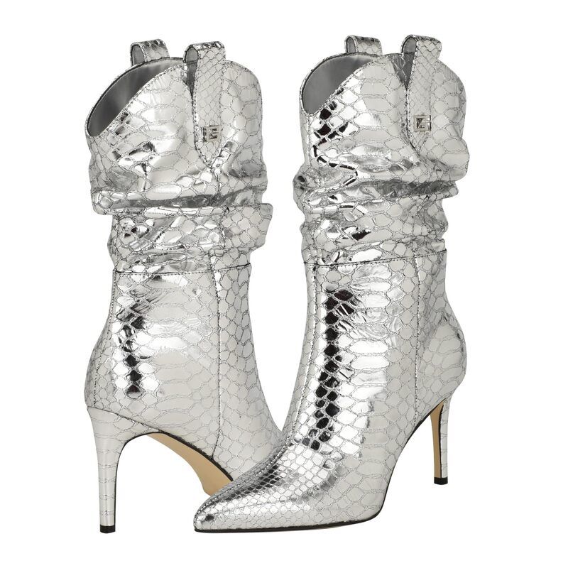 ゲス レディース シューズ ブーツ・レインブーツ GUESS Benisa Silver Croco シルバー