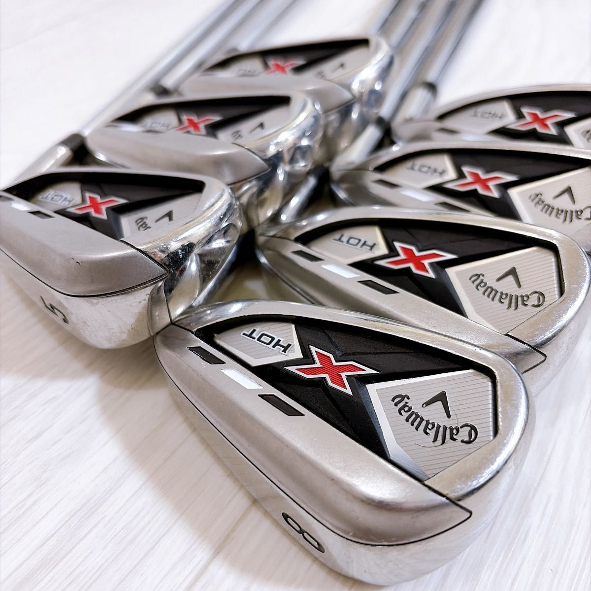 Callaway X HOT アイアンセット 7本 (6-S) 良品 Callaway X HOT キャロウェイ アイアンセット 7本 フレックスR 右