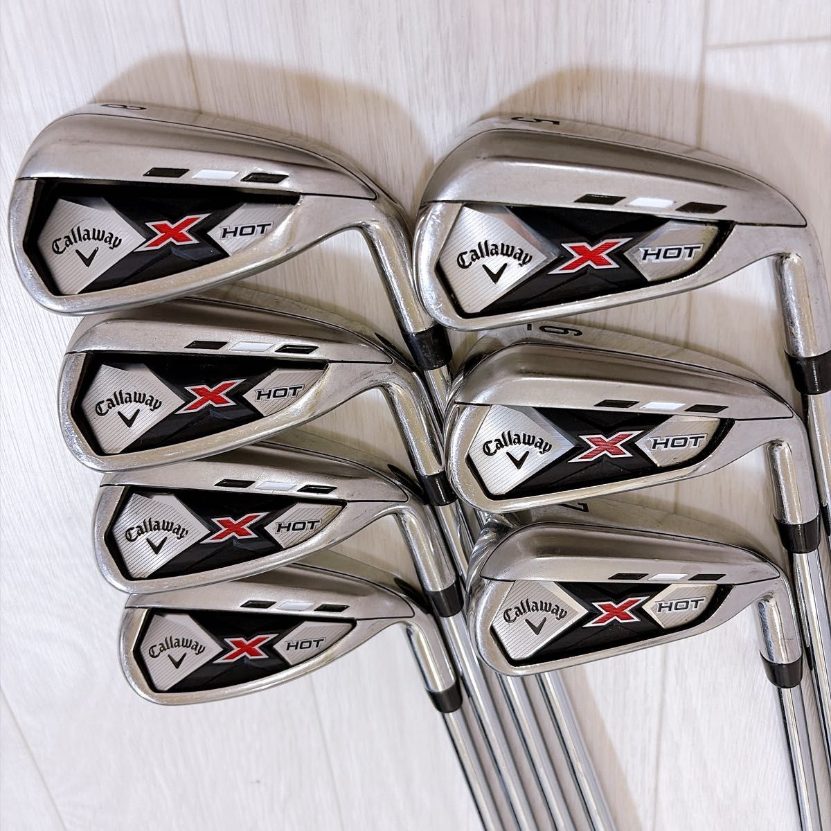 良品 Callaway X HOT キャロウェイ アイアンセット 7本 フレックスR 右