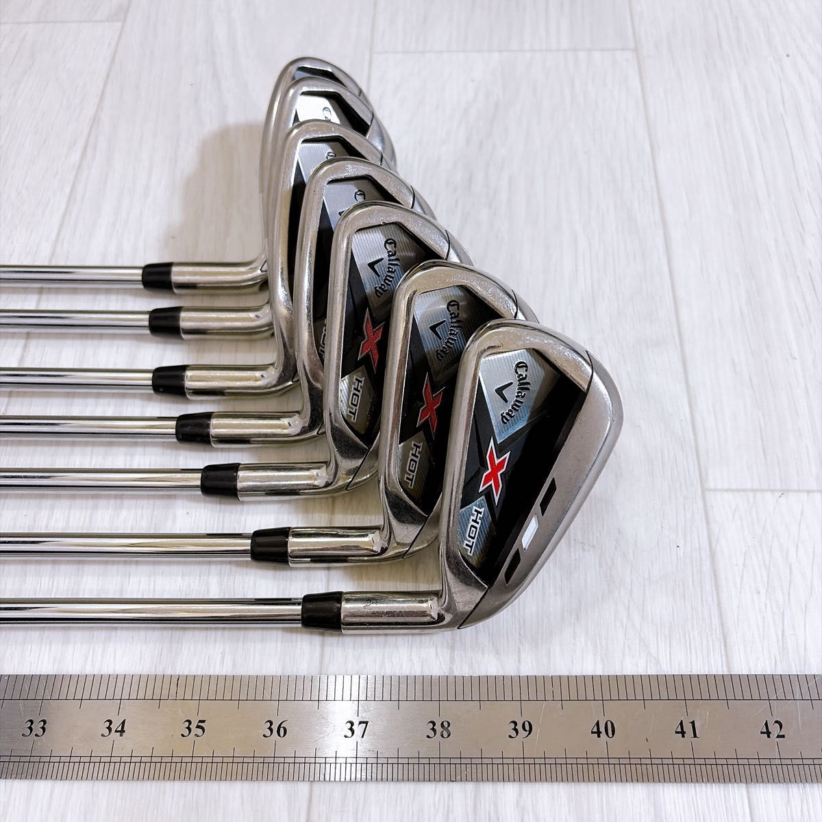良品 Callaway X HOT キャロウェイ アイアンセット 7本 フレックスR 右
