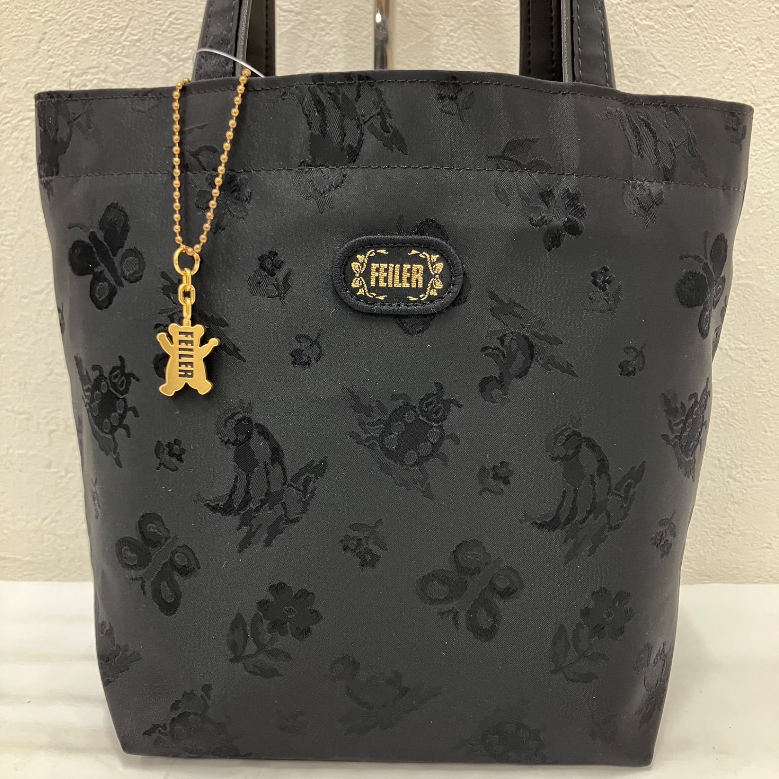 5646【良品】 FEILER フェイラー ハンドバッグ ハイジ ジャガード