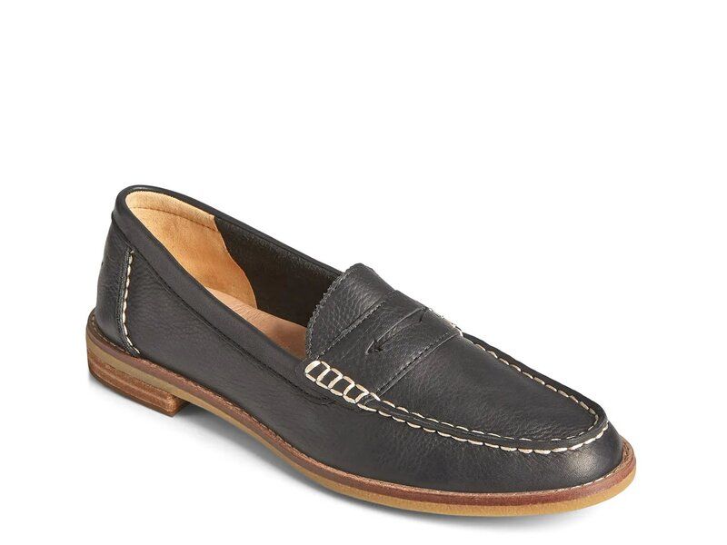 スペリー レディース シューズ スリッポン・ローファー Sperry Seaport Penny Loafer Black ブラック