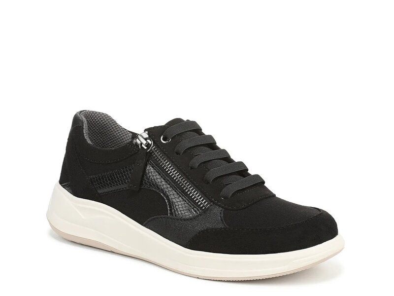 ライフストライド レディース シューズ スリッポン・ローファー スニーカー LifeStride Team Player SlipOn Sneaker Black Snake Print ブラック