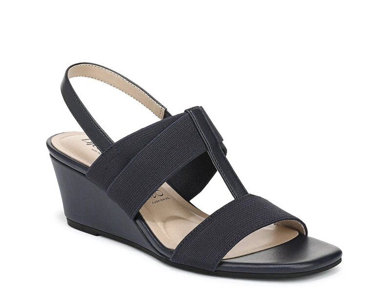 ライフストライド レディース シューズ サンダル LifeStride Sweet Wedge Sandal Navy ネイビー