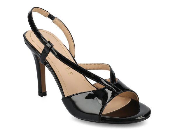 ジャーニー レディース シューズ サンダル Journee Varra Sandal Black Patent ブラック
