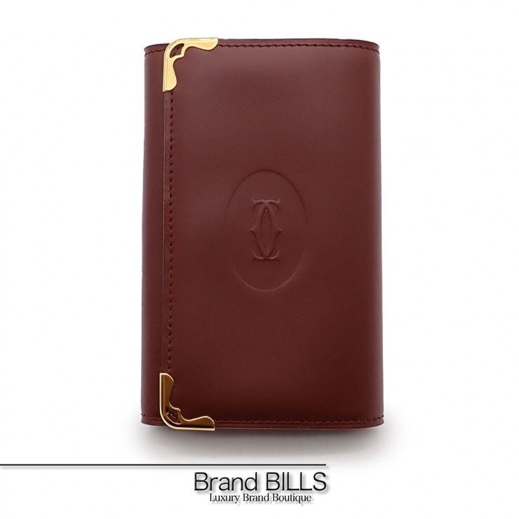 未使用品 Cartier カルティエ マストライン マストドゥカルティエ 6連キーケース L3000452 カーフ ボルドー ユニセックス