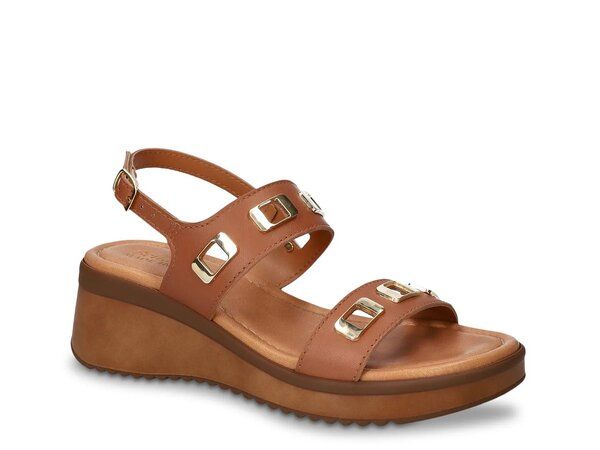 ベラヴィータ レディース シューズ サンダル Bella Vita Vic Wedge Sandal Whiskey Leather