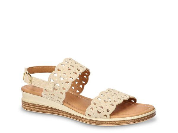 ベラヴィータ レディース シューズ サンダル Bella Vita Zoe Wedge Sandal Stone Suede ストーン