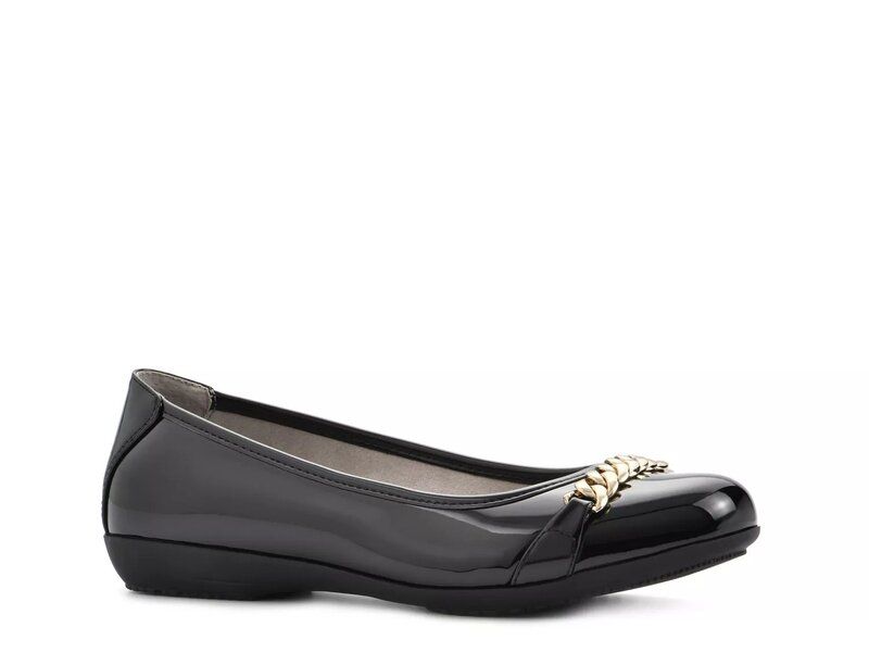 クリフバイホワイトマウンテン レディース シューズ パンプス Cliffs by White Mountain Charmed Ballet Flat Black Patent ブラック